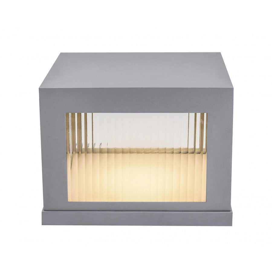 Avenue Lighting Avenue Outdoor 11in 1-Light Outdoor Sconce | Modern Silver Aluminum | Entryway & Covered Patio | 12 x 12 x 11 in | Model AV9904-SLV