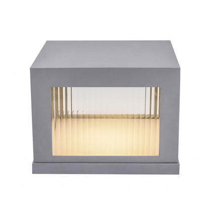 Avenue Lighting Avenue Outdoor 11in 1-Light Outdoor Sconce | Modern Silver Aluminum | Entryway & Covered Patio | 12 x 12 x 11 in | Model AV9904-SLV