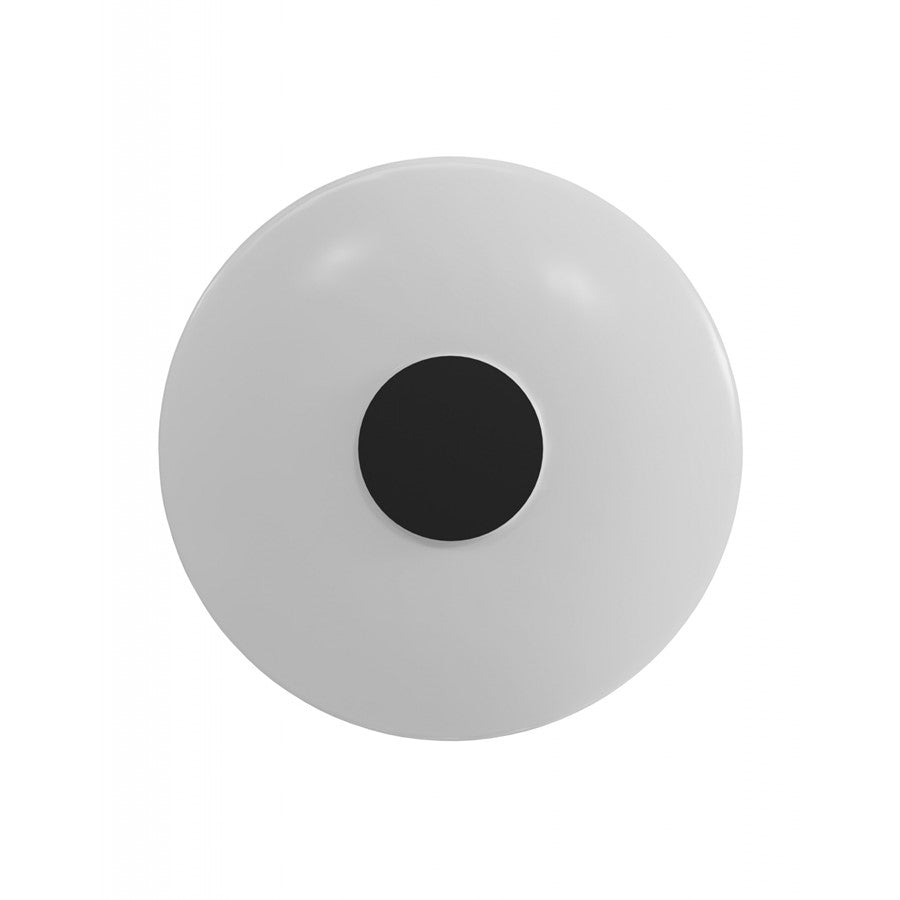 Fremont Disc Shape 1-Light with White Glass, Black