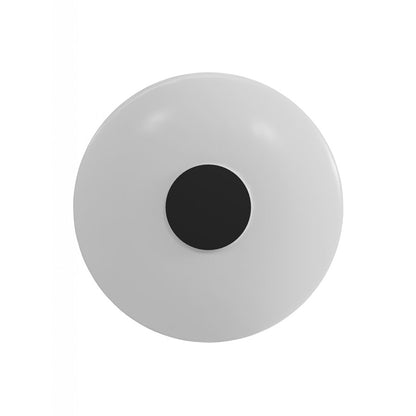 Avenue Lighting Fremont Disc 1-Light Wall Sconce | Sleek Modern White Glass and Black | Hallway & Bathroom Vanity | 9 x 9 x 3 in | Model G201