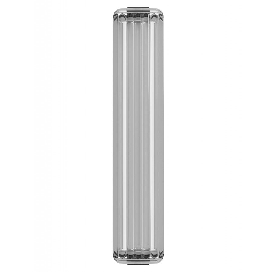 Avenue Lighting Fremont 12in 1-Light Wall Sconce | Sleek Chic Modern Frosted Clear Glass and Black Finish | Bedroom & Hallway Accent | Model G400