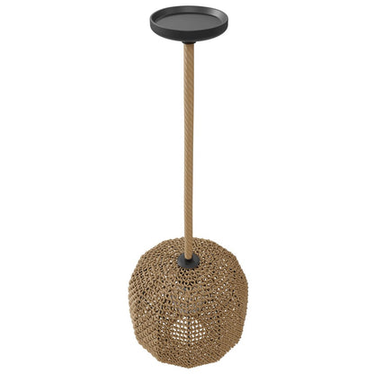 Avenue Lighting Malibu 9in 1-Light Pendant | Rustic Natural Hemp Rope | Kitchen Island & Dining Room | 11 x 11 x 9 in | Model HF1004-RP