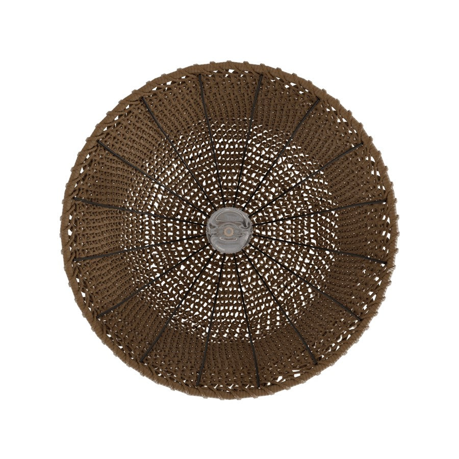 Avenue Lighting Malibu 20in 1-Light Pendant | Rustic Natural Hemp Rope | Kitchen Island & Dining Room | 20 x 20 x 20 in | Model HF1007-RP