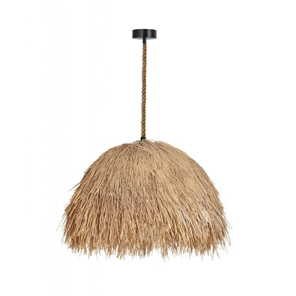 Avenue Lighting Malibu 40"H Hemp Rope Pendant, Black - AEHF1011-RP