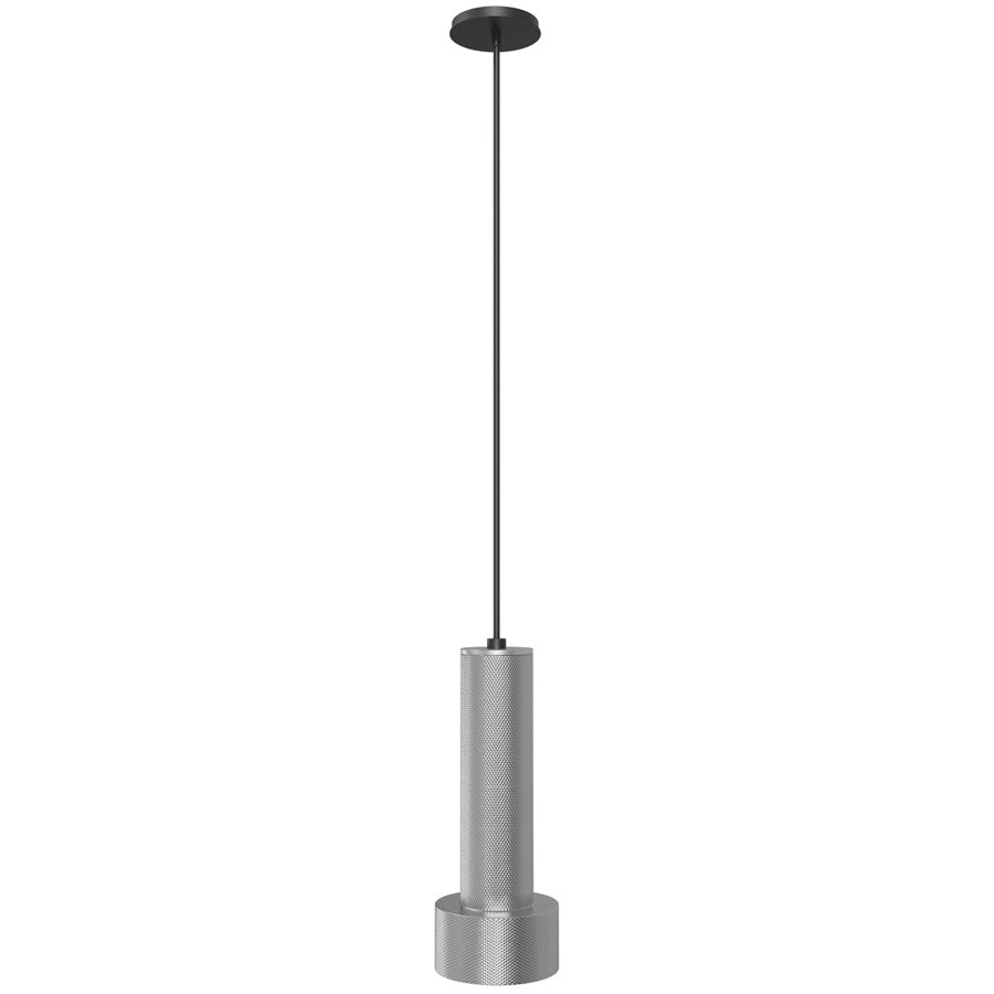 Avenue Lighting Cicada 10in 1-Light Pendant | Art Deco Knurled Light Grey Aluminum | Kitchen Island & Dining Room | 4 x 4 x 10 in | Model HF1070-LGY