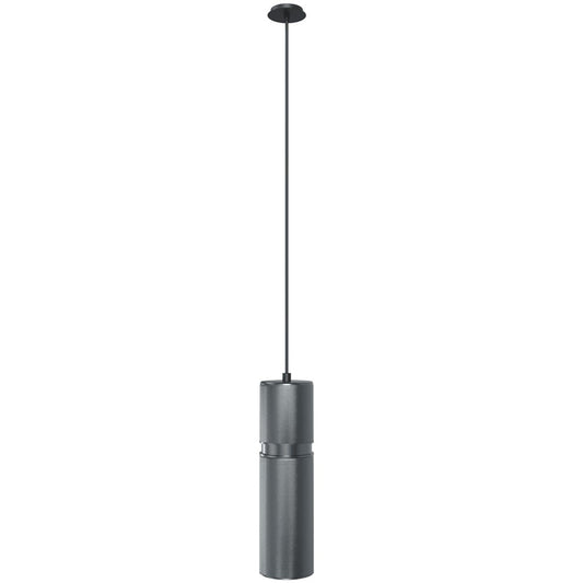 Avenue Lighting Cicada 10in 1-Light Pendant | Art Deco Knurled Dark Grey and Pewter Aluminum | Kitchen Island & Dining Room | Model HF1073-LDG