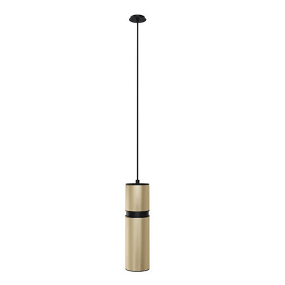 Avenue Lighting Cicada 10in 1-Light Pendant | Art Deco Knurled Brass and Black Aluminum | Kitchen Island & Dining Room | Model HF1075-BBK