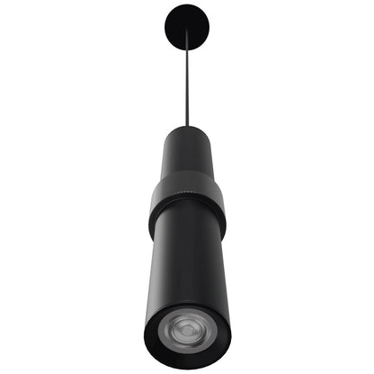 Avenue Lighting Cicada 15in 1-Light Pendant | Art Deco Black and Knurled Black Aluminum | Kitchen Island & Dining Room | Model HF1081-BLK
