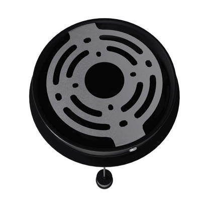 Avenue Lighting Cicada 15in 1-Light Pendant | Art Deco Black and Knurled Black Aluminum | Kitchen Island & Dining Room | Model HF1081-BLK