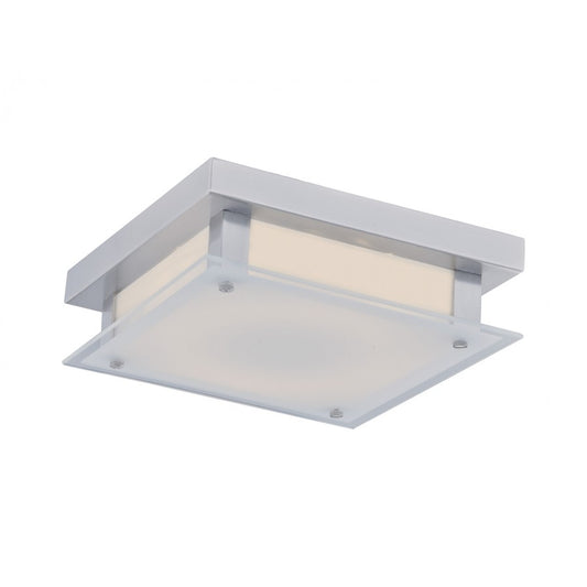 Avenue Lighting Cermack St. 12in 1-Light Flush Mount | Modern Polished Chrome and Glass | Hallway & Bathroom Ceiling Light | Model HF1104-CH