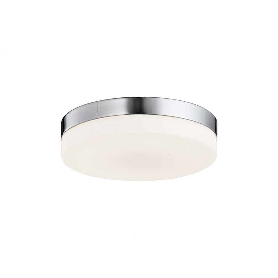 Avenue Lighting Cermack St. 6in 1-Light Flush Mount | Modern Brushed Nickel and Glass | Hallway & Bathroom Ceiling Light | Model HF1105-BN