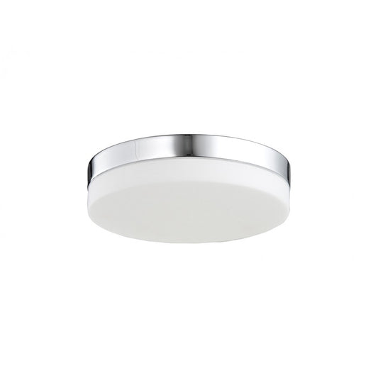 Avenue Lighting Cermack St. 6in 1-Light Flush Mount | Modern Polished Chrome and Glass | Hallway & Bathroom Ceiling Light | Model HF1105-CH
