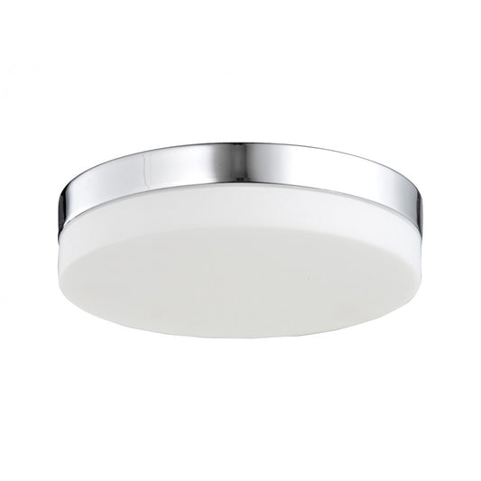 Avenue Lighting Cermack St. 11in 1-Light Flush Mount | Polished Chrome and Glass | Kitchen & Hallway | 11 x 11 x 3 in | Model HF1107-CH