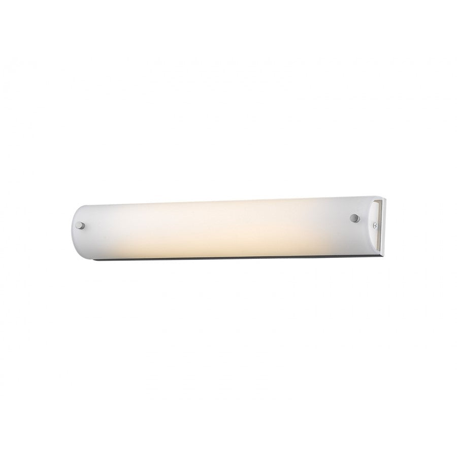 Avenue Lighting Cermack St. 18in 1-Light Vanity Light | Modern Brushed Nickel and Glass | Bathroom & Powder Room Lighting | Model HF1111-BN