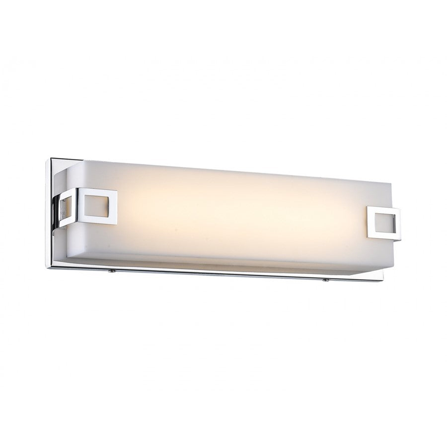 Avenue Cermack St. 26in 1-Light LED Vanity Bar | Modern Polished Chrome and Glass | Bathroom Vanity | 26 x 4 x 5 in | Model HF1118-CH