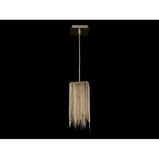 Avenue Lighting Fountain Ave. 13in 1-Light Square Pendant | Gold Brass/Steel | Kitchen Island & Dining Room | 6.5W GU10 LED, Dimmable | Model HF1204-G