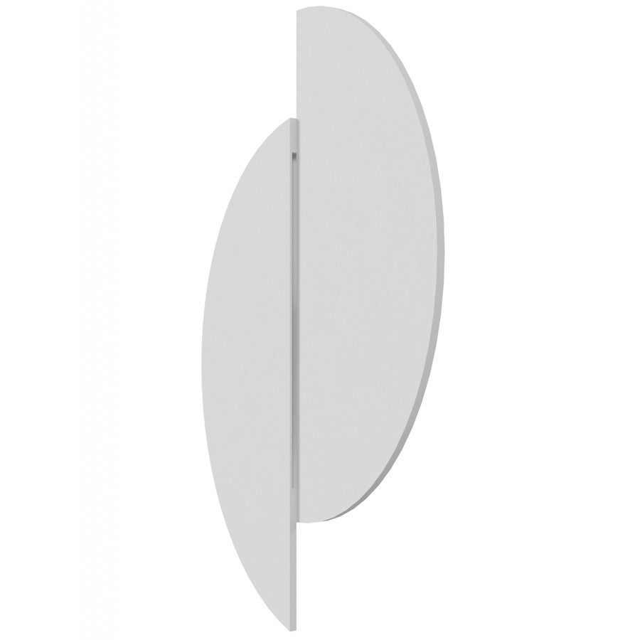 Avenue Lighting Parker 15in 1-Light Wall Sconce | White Metal/Plaster | Modern Half Moon | Bedroom & Hallway | 12 x 15 in | Model HF1370-WHT
