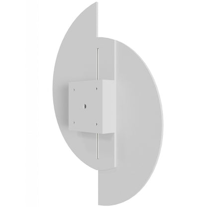 Avenue Lighting Parker 15in 1-Light Wall Sconce | White Metal/Plaster | Modern Half Moon | Bedroom & Hallway | 12 x 15 in | Model HF1370-WHT