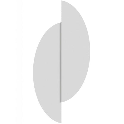 Avenue Lighting Parker 20in 1-Light Wall Sconce | White Metal/Plaster | Modern Half Moon | Bedroom & Hallway | 10 x 20 in | Model HF1371-WHT