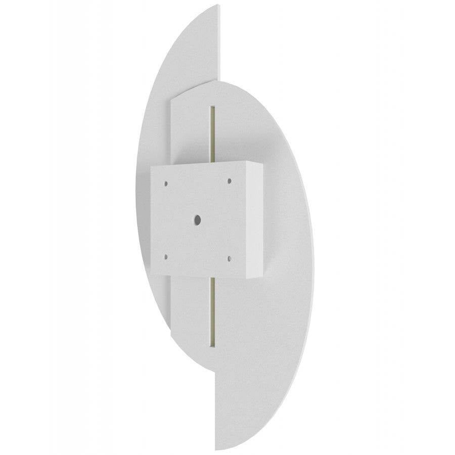 Avenue Lighting Parker 20in 1-Light Wall Sconce | White Metal/Plaster | Modern Half Moon | Bedroom & Hallway | 10 x 20 in | Model HF1371-WHT