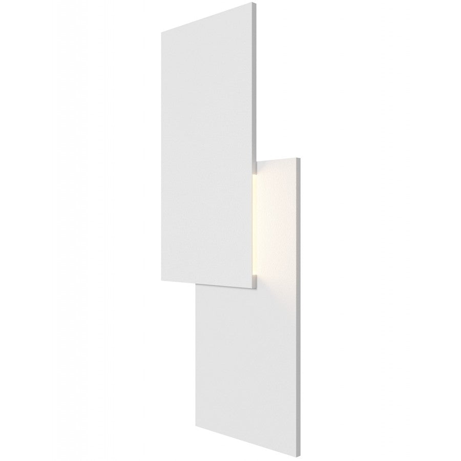 Avenue Lighting Parker 21in 1-Light Wall Sconce | Modern White Metal/Plaster | Bedroom & Hallway Accent | 10 x 21 in | Model HF1372-WHT