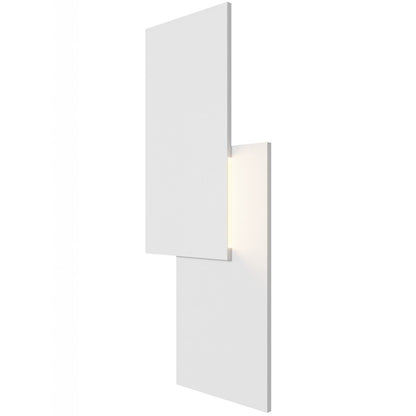 Avenue Lighting Parker 21in 1-Light Wall Sconce | Modern White Metal/Plaster | Bedroom & Hallway Accent | 10 x 21 in | Model HF1372-WHT