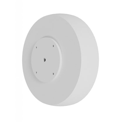 Avenue Lighting Parker 11in 1-Light Round Wall Sconce | Modern White Metal/Plaster | Bedroom & Hallway Accent | 11 x 11 in | Model HF1373-WHT