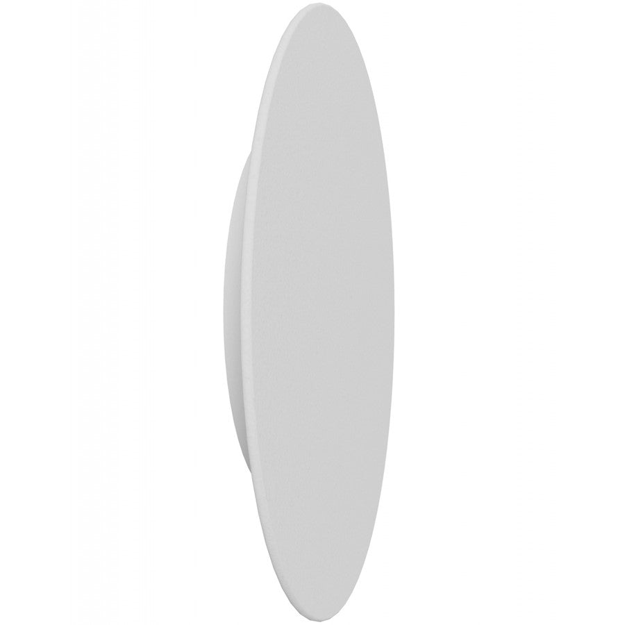 Avenue Lighting Parker 15in 1-Light Round Wall Sconce | Modern White Metal/Plaster | Bedroom & Hallway Accent | 15 x 15 in | Model HF1376-WHT