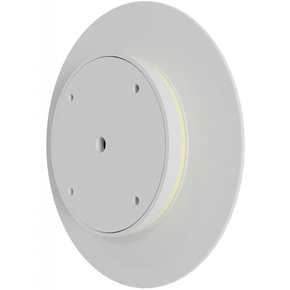 Avenue Lighting Parker 15in 1-Light Round Wall Sconce | Modern White Metal/Plaster | Bedroom & Hallway Accent | 15 x 15 in | Model HF1376-WHT