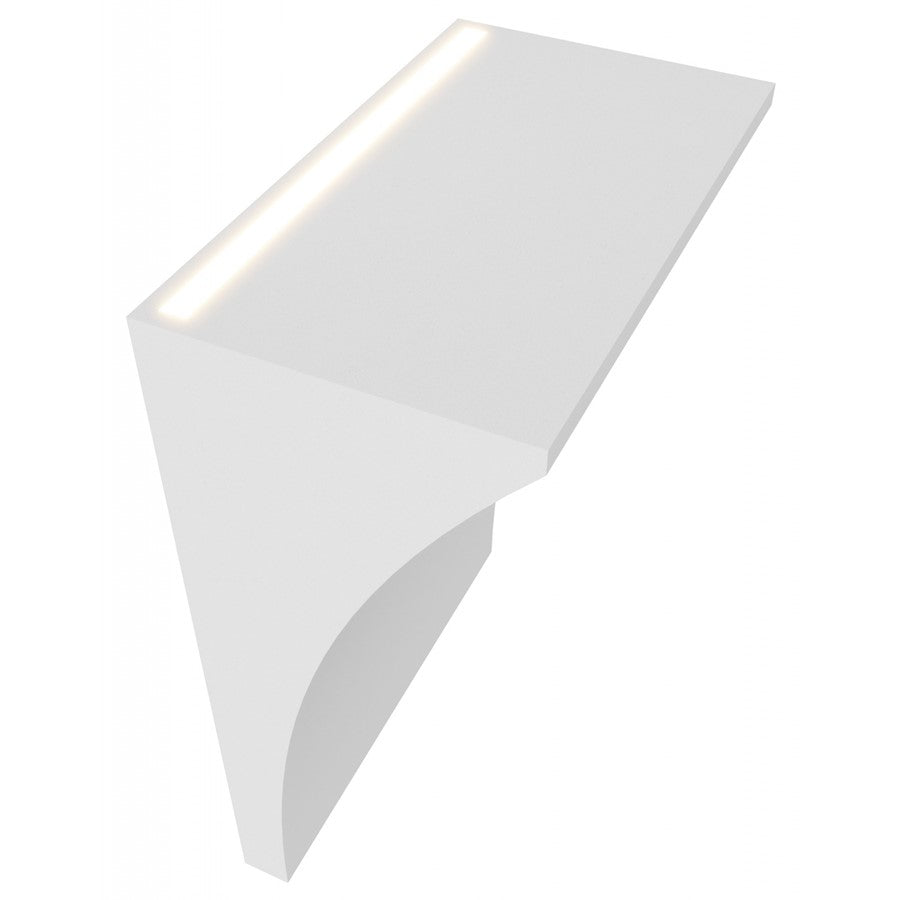 Avenue Lighting Parker 1-Light 11in Wall Sconce | Modern White Metal/Plaster | Bedroom & Hallway Accent Light | 7 x 11 in | Model HF1378-WHT