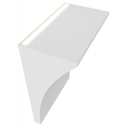 Avenue Lighting Parker 1-Light 11in Wall Sconce | Modern White Metal/Plaster | Bedroom & Hallway Accent Light | 7 x 11 in | Model HF1378-WHT