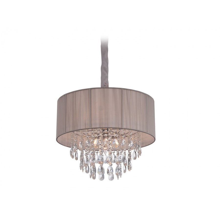 Avenue Lighting Vineland Ave. 5Lt 17" Chandelier, Taupe Silk String