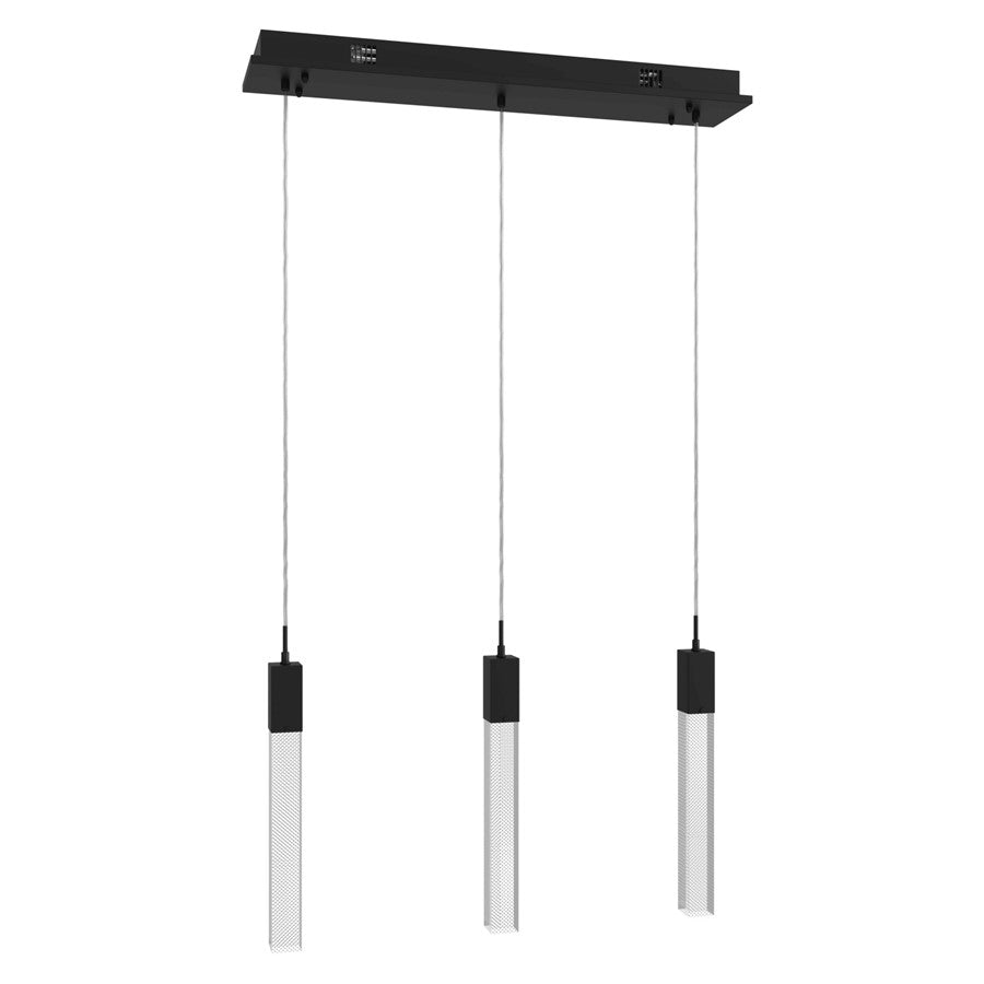 Avenue Original Glacier 3Lt 130" Pendant, Black/Snow