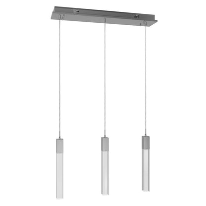 Avenue Original Glacier 3Lt 130" Pendant, Chrome/Snow