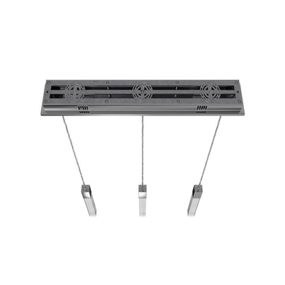 Avenue Original Glacier 3Lt 130" Pendant, Chrome/Snow