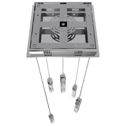 Avenue Original Glacier 5Lt 144" Pendant, Chrome/Crystal