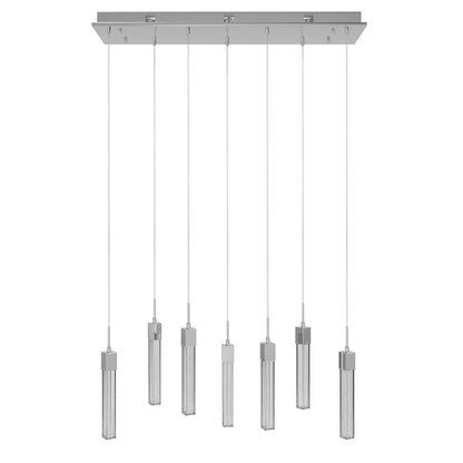 Avenue Lighting Boa 7 Light 130" Pendant, Polished Chrome