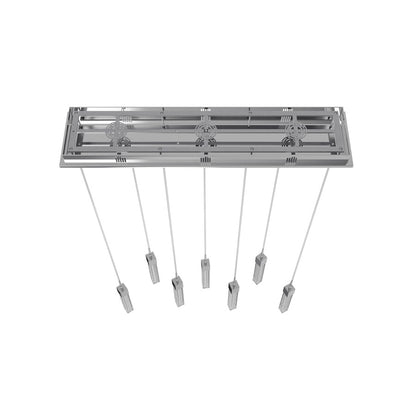 Avenue Lighting Boa 7 Light 130" Pendant, Polished Chrome
