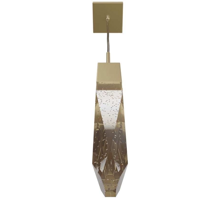 Avenue Lighting Aspen 1Lt 120" Pendant, Brass/Bubbled Crystal