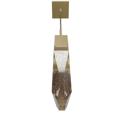 Avenue Lighting Aspen 1Lt 120" Pendant, Brass/Bubbled Crystal