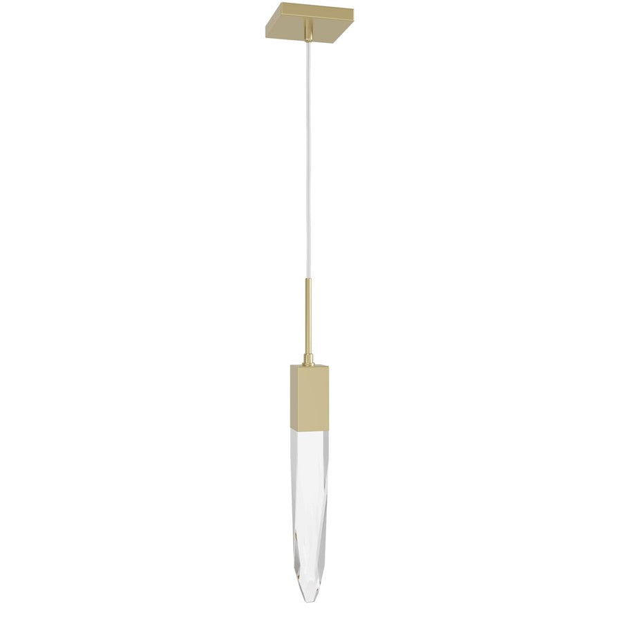 Avenue Lighting Aspen 1Lt 120" Pendant, Brass/Clear Crystal