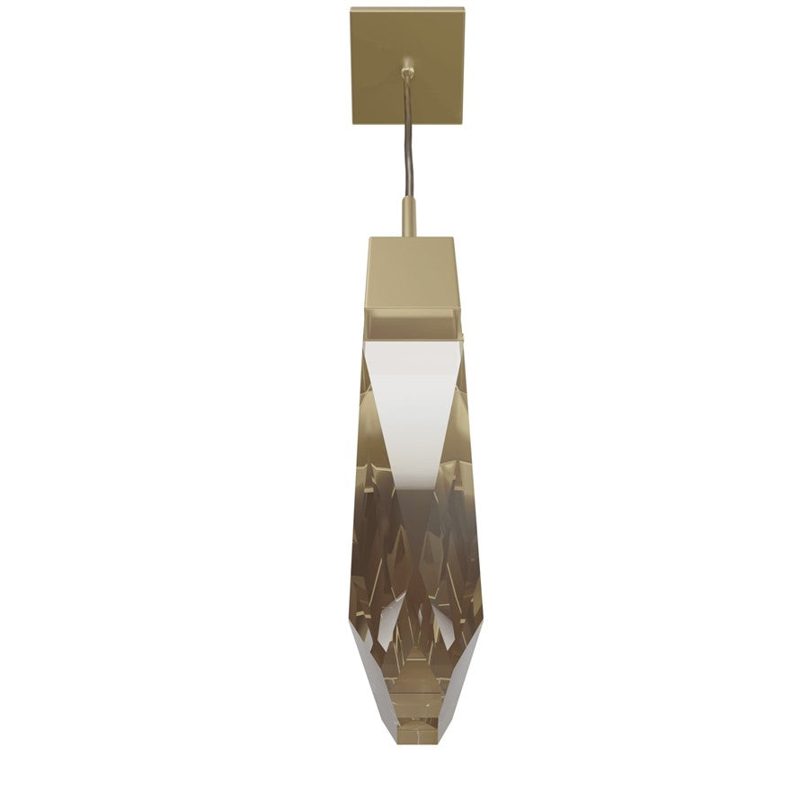 Avenue Lighting Aspen 1Lt 120" Pendant, Brass/Clear Crystal