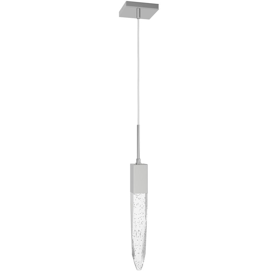 Avenue Lighting Aspen 1Lt 120" Pendant, Chrome/Bubbled Crystal