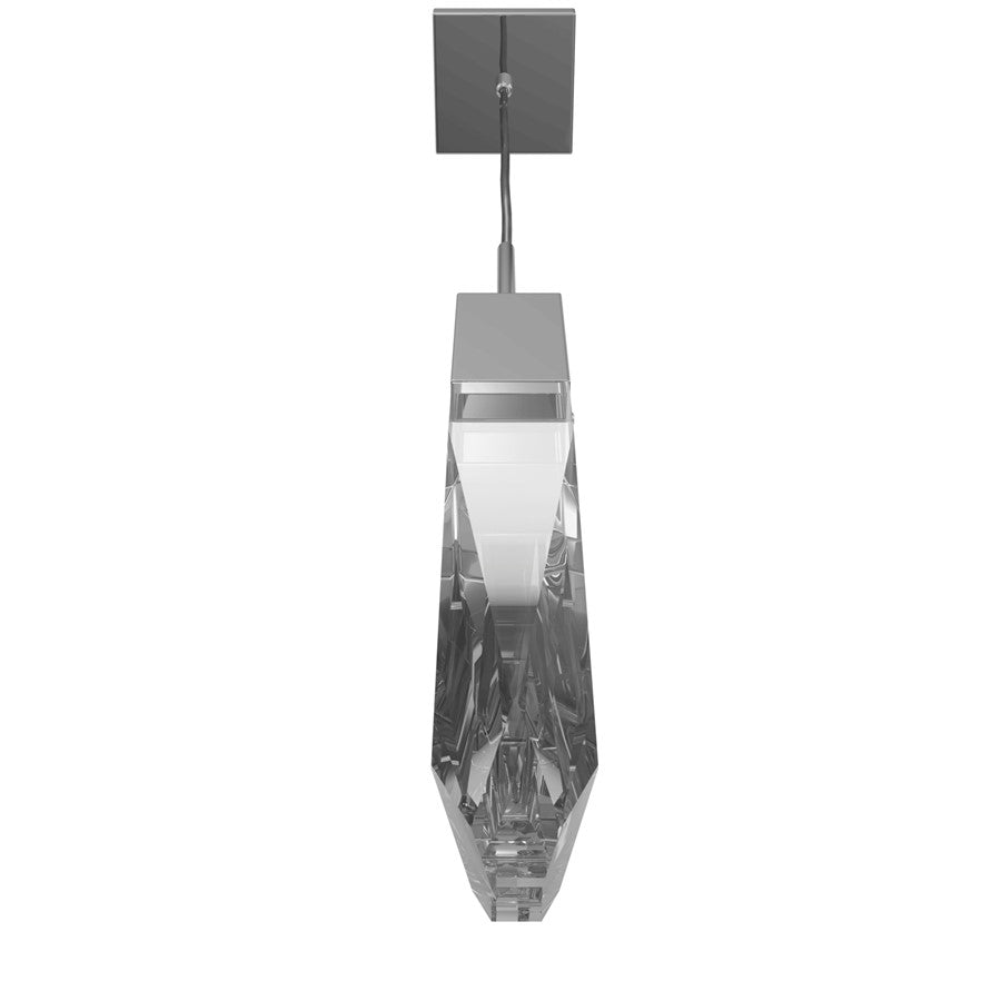 Avenue Lighting Aspen 1Lt 120" Pendant, Chrome/Clear Crystal