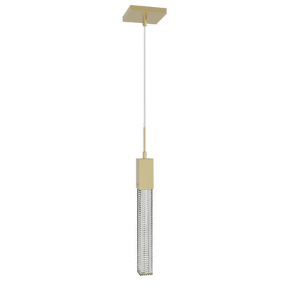 Avenue Lighting Boa 1 Light 120" Pendant, Brushed Brass