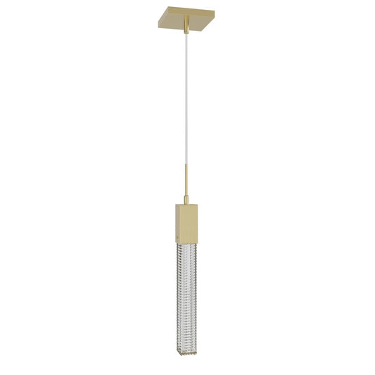 Avenue Lighting Boa 1 Light 120" Pendant, Brushed Brass