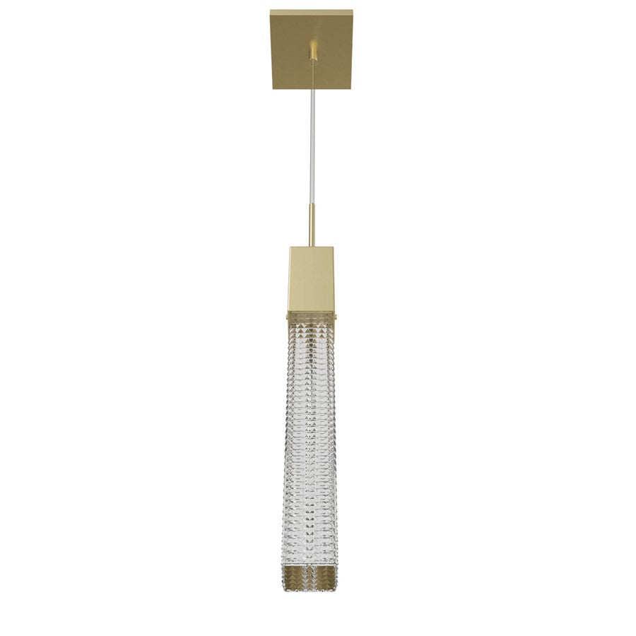 Avenue Lighting Boa 1 Light 120" Pendant, Brushed Brass