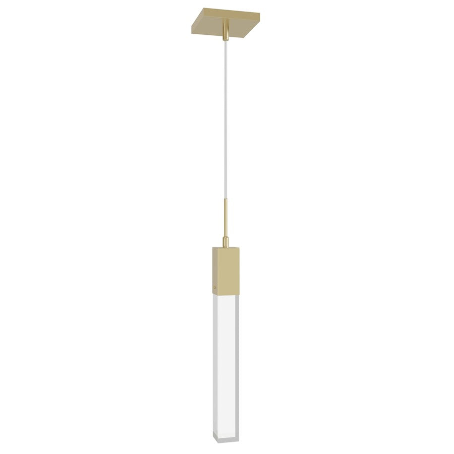 Avenue Original Glacier 1Lt 120" Pendant, Brass/Clear Crystal