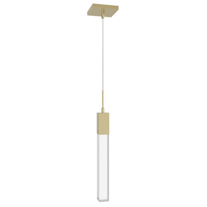 Avenue Original Glacier 1Lt 120" Pendant, Brass/Clear Crystal
