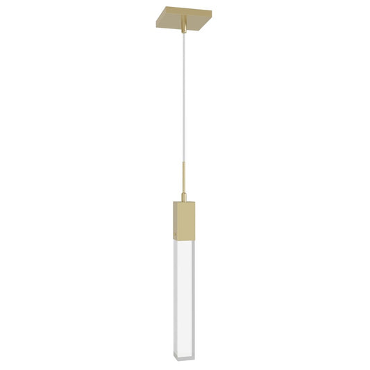Avenue Original Glacier 1Lt 120" Pendant, Brass/Clear Crystal